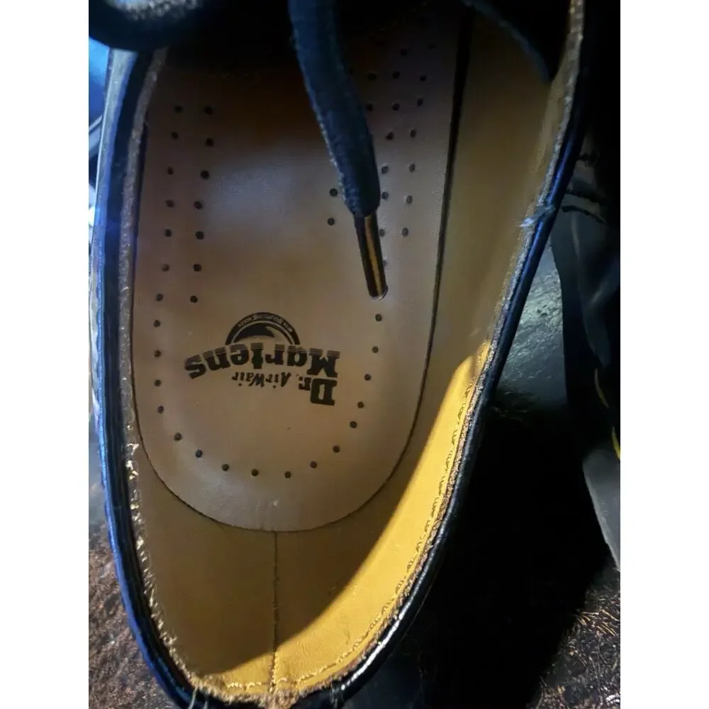 Dr. martens 1461 Oxford Smooth Black Leather size 7 womens shoes 8.5 NWOB